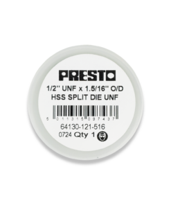 PRESTO HSS 1/2" x 20TPI UNF SPLIT DIE