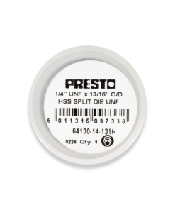 PRESTO HSS 1/4" x 28TPI UNF SPLIT DIE