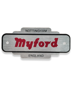 177. ML10 MYFORD HEADSTOCK NAME PLATE "NOTTINGHAM ENGLAND" G2532/2