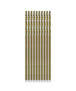 0.9mm HSS Cobalt Metric Jobber drills x 10