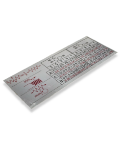 Alternative view of 254 FEED RATE PLATE - METRIC