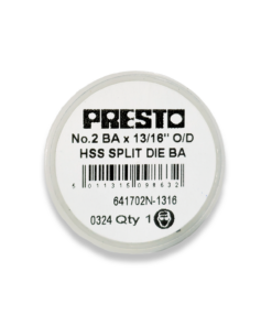 PRESTO 2BA HSS CIRCULAR SPLIT DIE