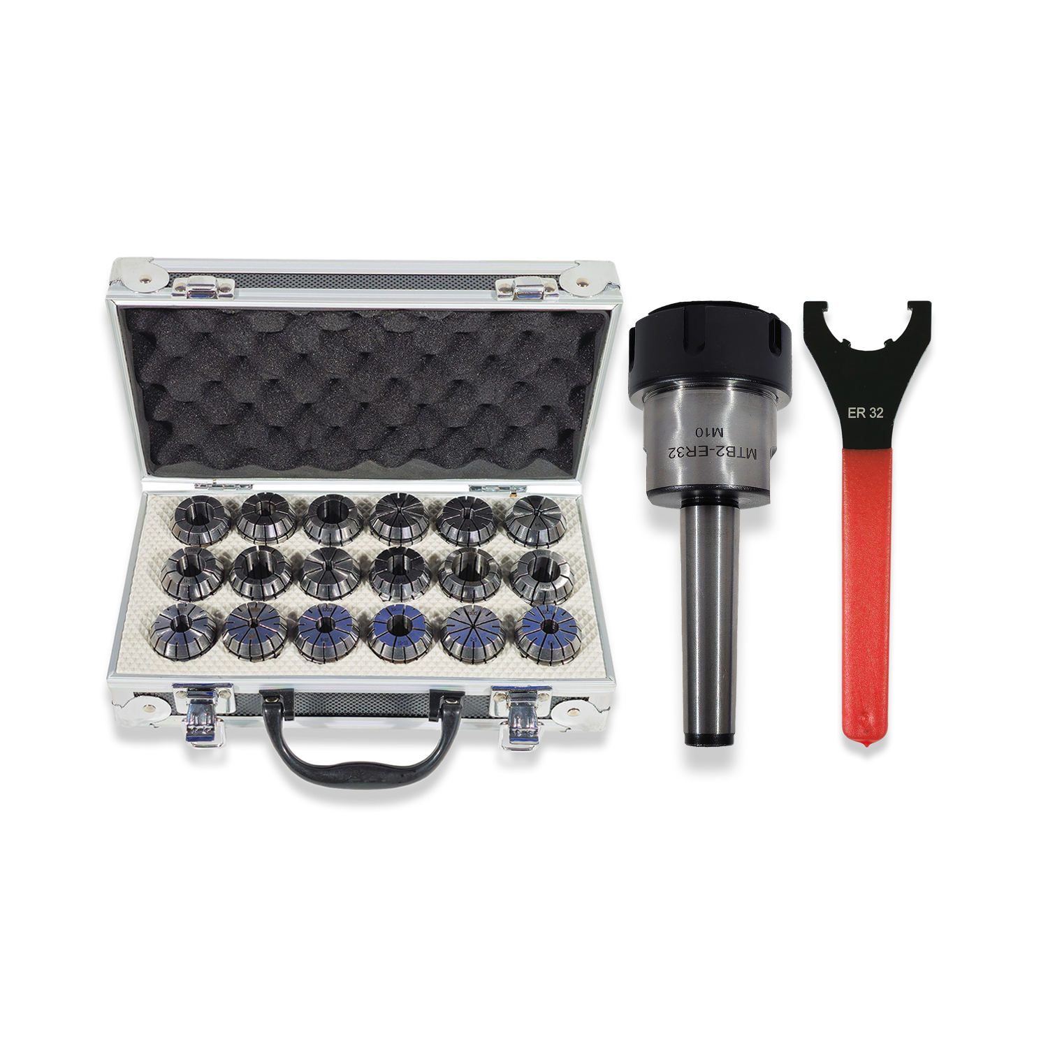 2MT ER32 Collet Chuck, Collets & Spanner Set 2-20mm Myford Lathe Size