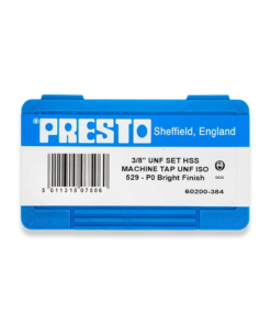 PRESTO HSS 3/8" x 24TPI UNF SET OF 3 TAPS