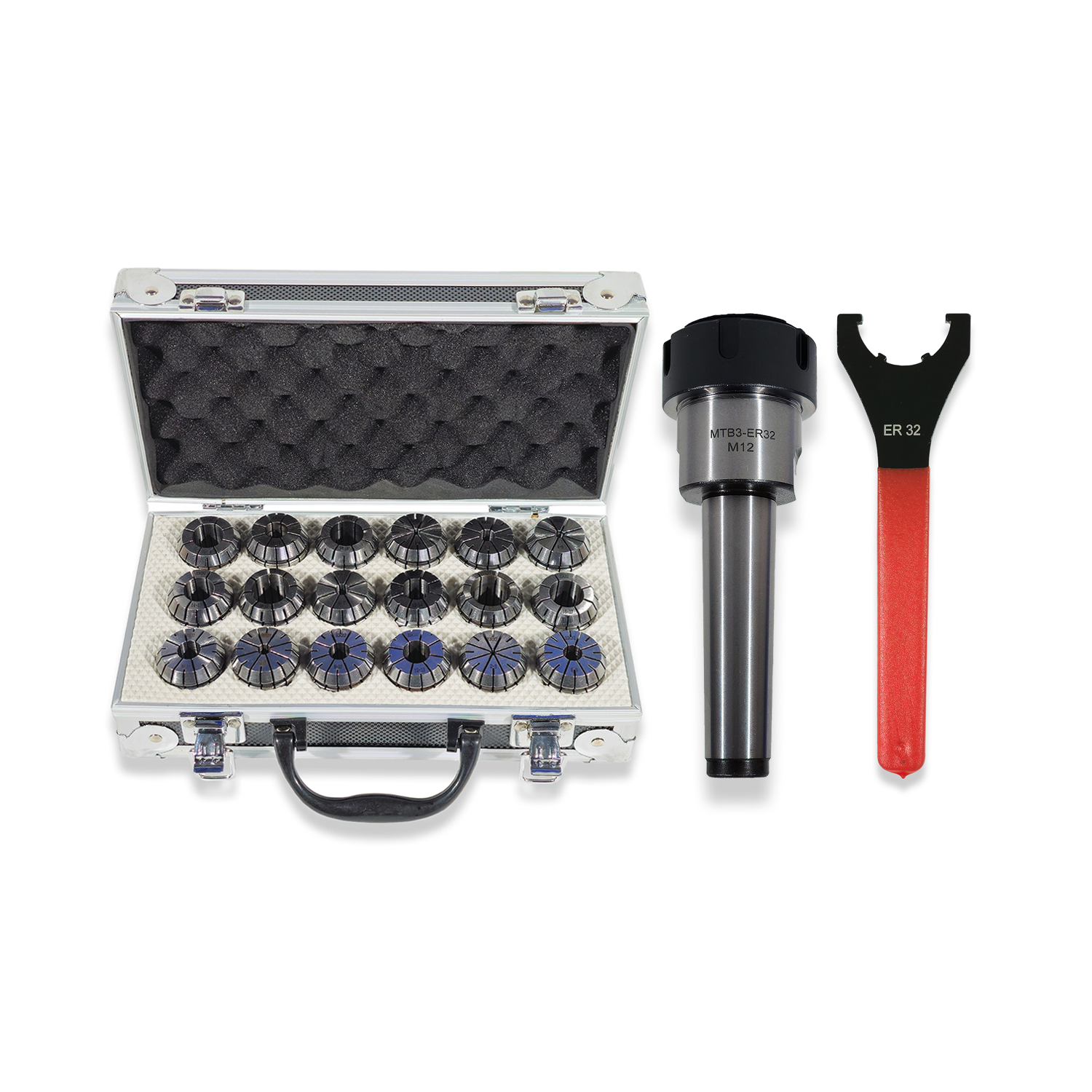 3MT ER32 Collet Chuck, Collets & Spanner Set 2-20mm