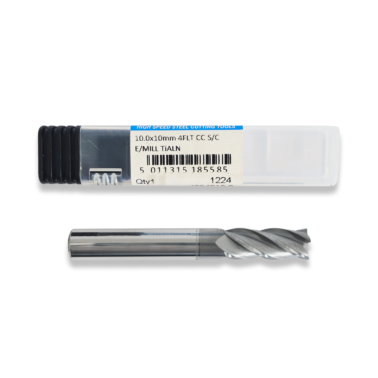PRESTO 10MM X 10MM SHANK 4 FLUTE SOLID CARBIDE END MILL/MILLING CUTTER