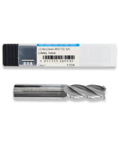 PRESTO 12MM X 12MM SHANK 4 FLUTE SOLID CARBIDE END MILL/MILLING CUTTER