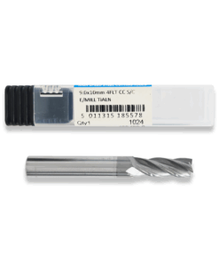 PRESTO 9MM X 10MM SHANK 4 FLUTE SOLID CARBIDE END MILL/MILLING CUTTER