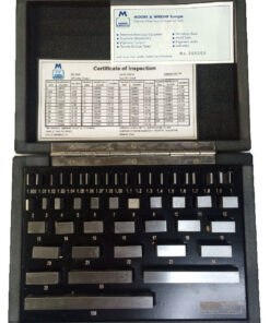 Moore & Wright Slip Gauge Blocks Slip Rolls MW700-08 GRADE 1 For Inspection 47PC Set