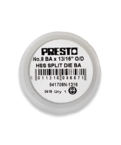 PRESTO 8BA HSS CIRCULAR SPLIT DIE