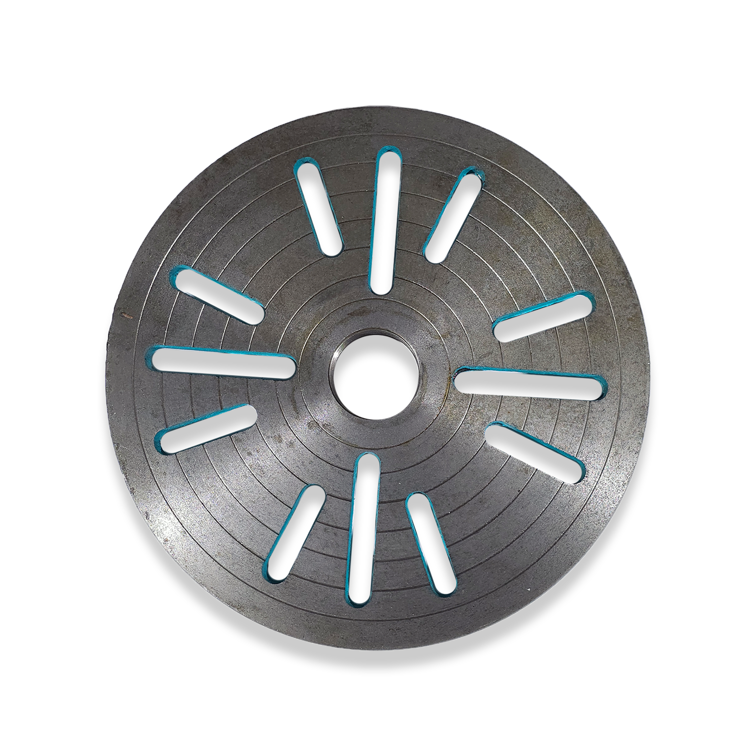 9 3/4" SLOTTED IRON FACEPLATE - BIG BORE 15323 - Image 2