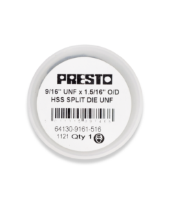 PRESTO HSS 9/16" x 18TPI UNF SPLIT DIE