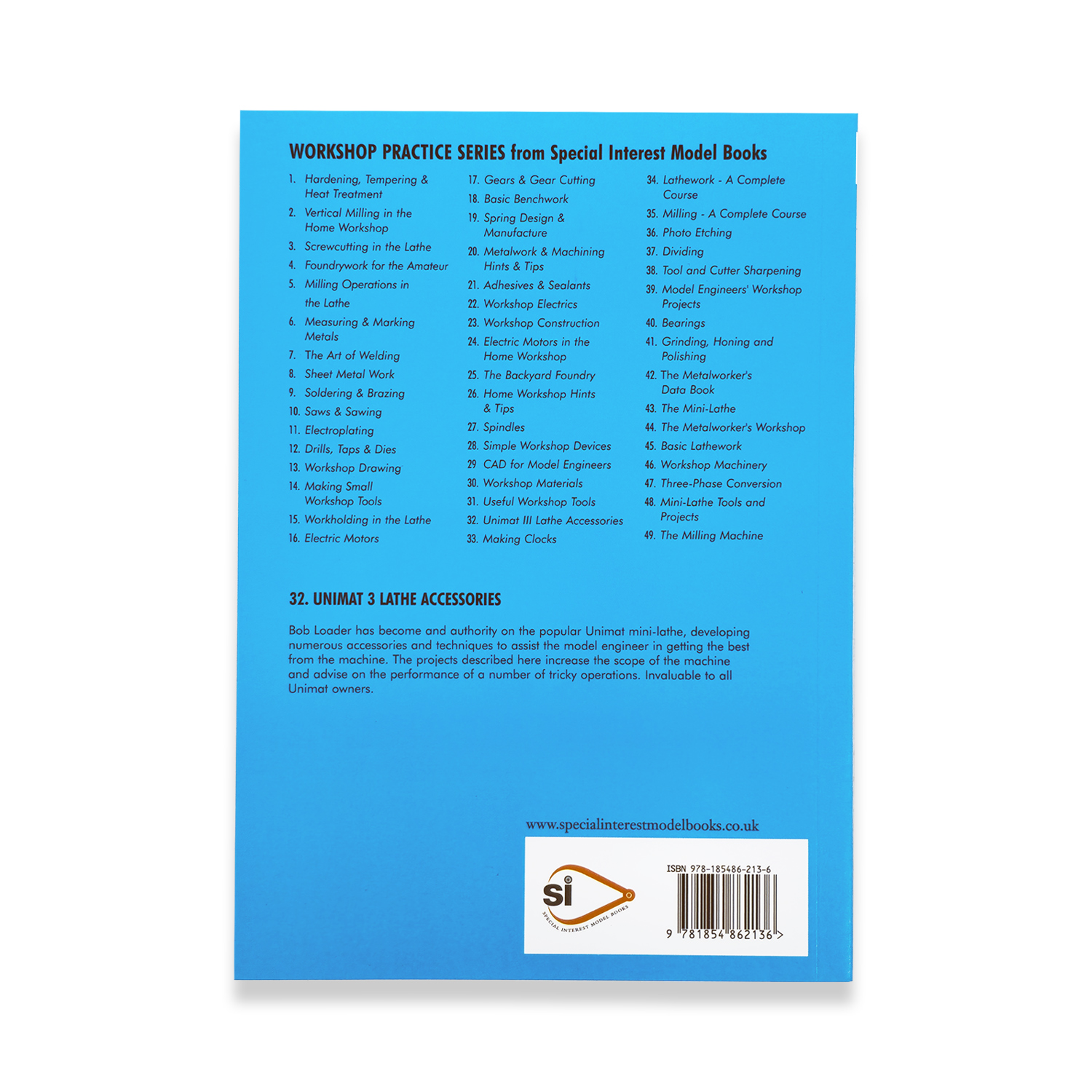 BOOK 32 - UNIMAT III LATHE ACCESSORIES - Image 2