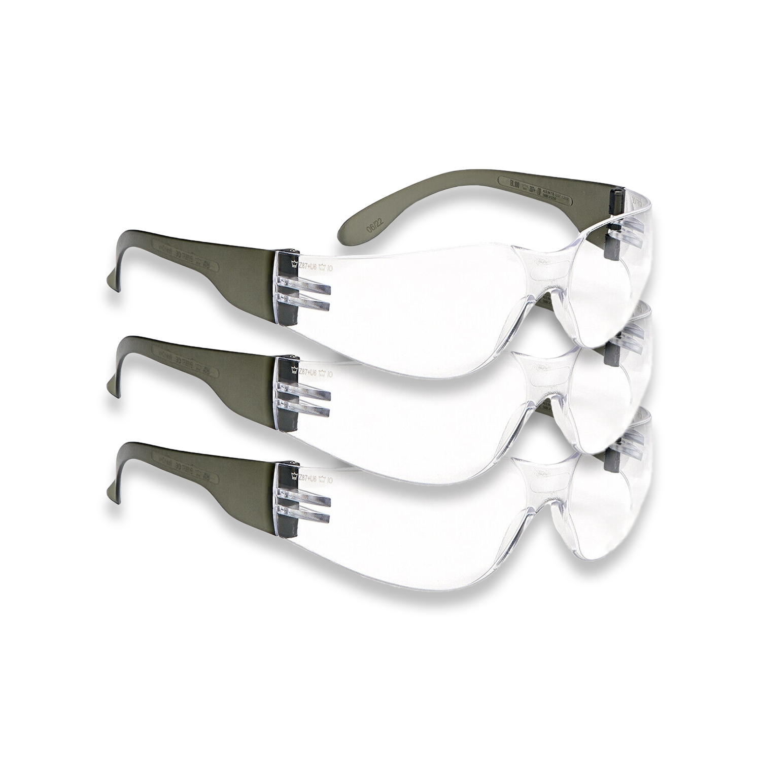 Bolle Safety Glasses Clear Lens BL100 Range BL100N10W x 3 pairs