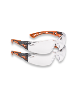 Bolle Safety Glasses Rush+ Range RUSHPPSIO Clear Lens UV Protection x 2 pairs
