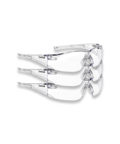 Bolle Safety Glasses Rush Range RUSHPSI Clear Lens UVA Protection x 3 pairs
