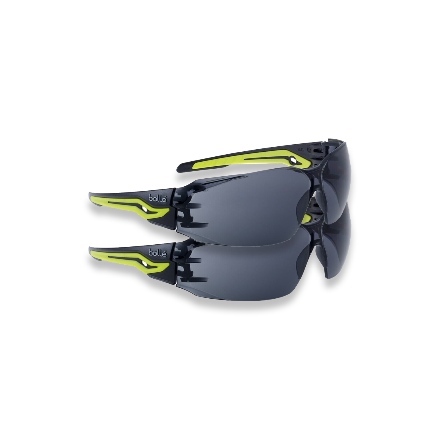 Bolle Safety Glasses Silex+ Range SILEXPPSF Smoked Lens Anti-Fog/Scratch x 2 pairs