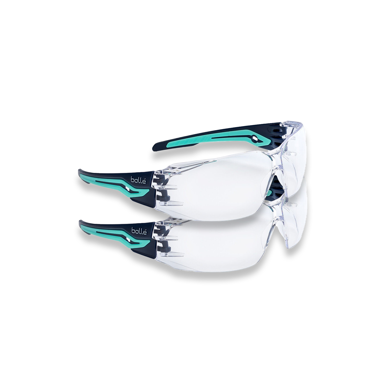 Bolle Safety Glasses Silex Range SILEXPSI Clear Lens x 2 pairs