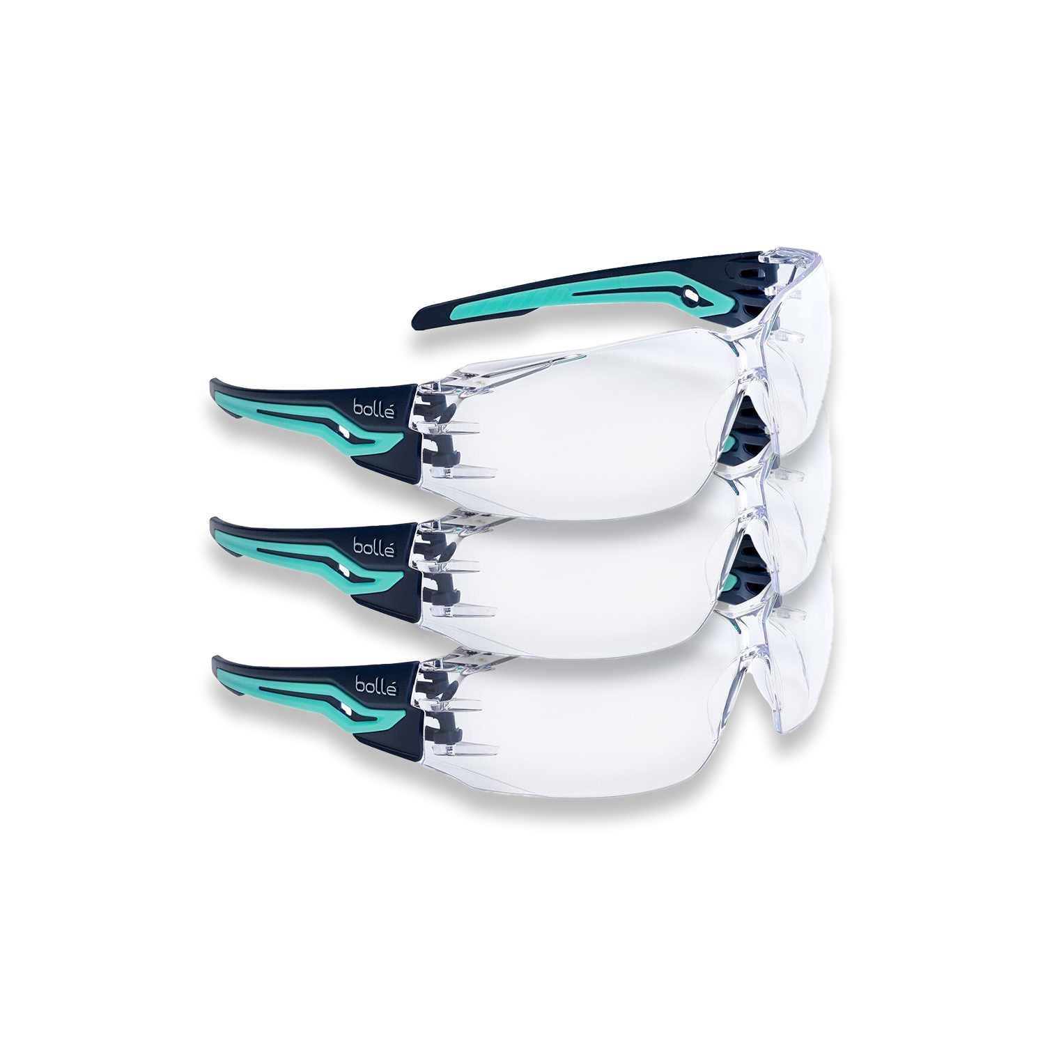 Bolle Safety Glasses Silex Range SILEXPSI Clear Lens x 3 pairs