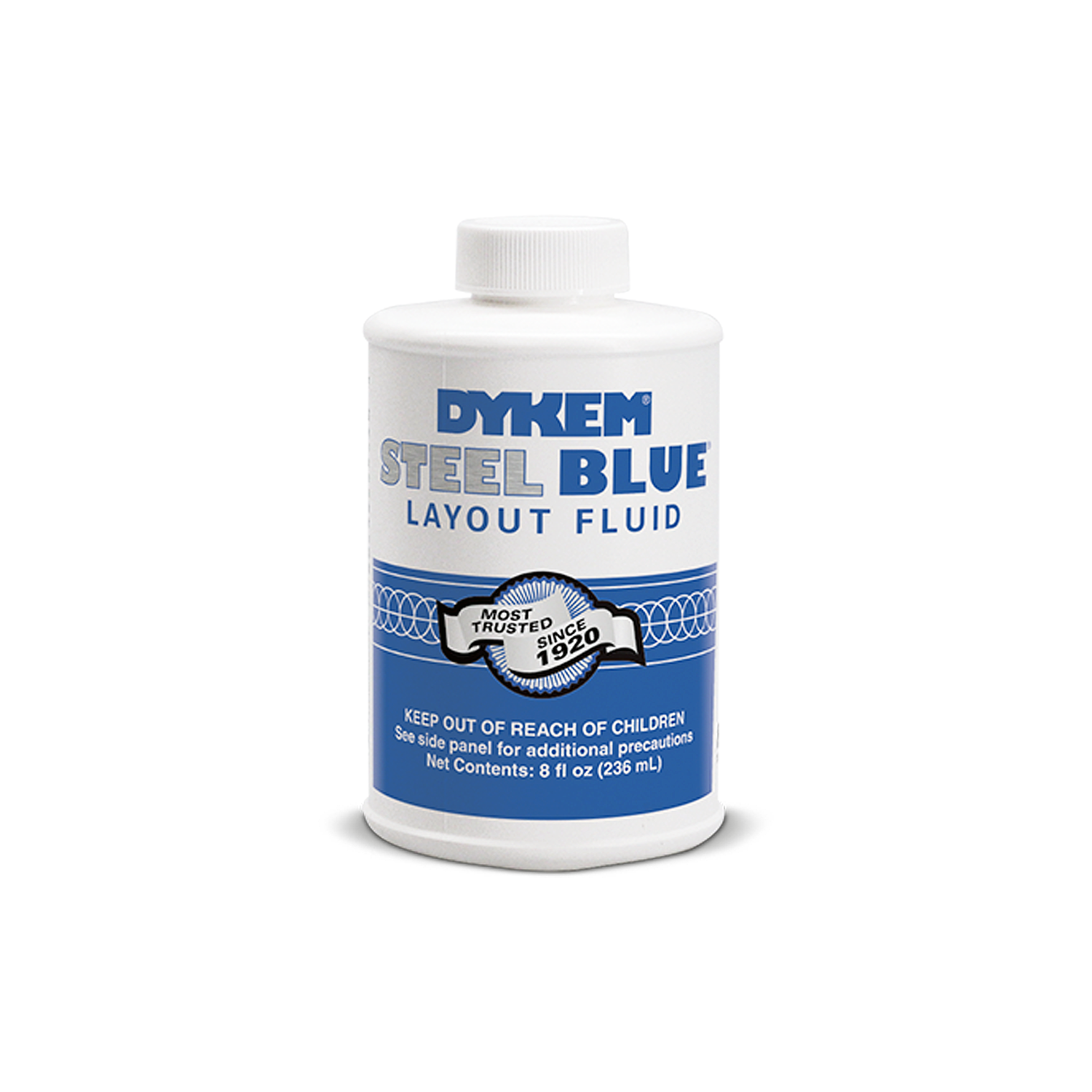DYKEM Engineers Steel Blue Layout Fluid 8oz | 236ml Bottle With Brush In Cap 80300