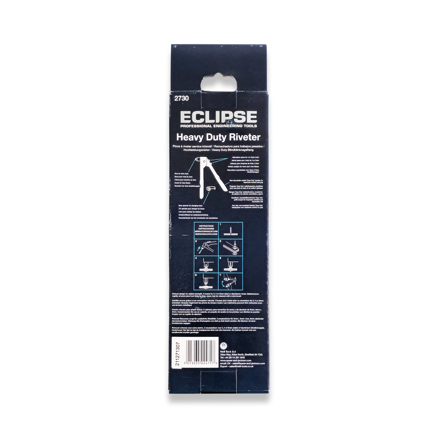 Eclipse / Spiralux 2730 Heavy Duty Hand Rivet Gun - Riveter