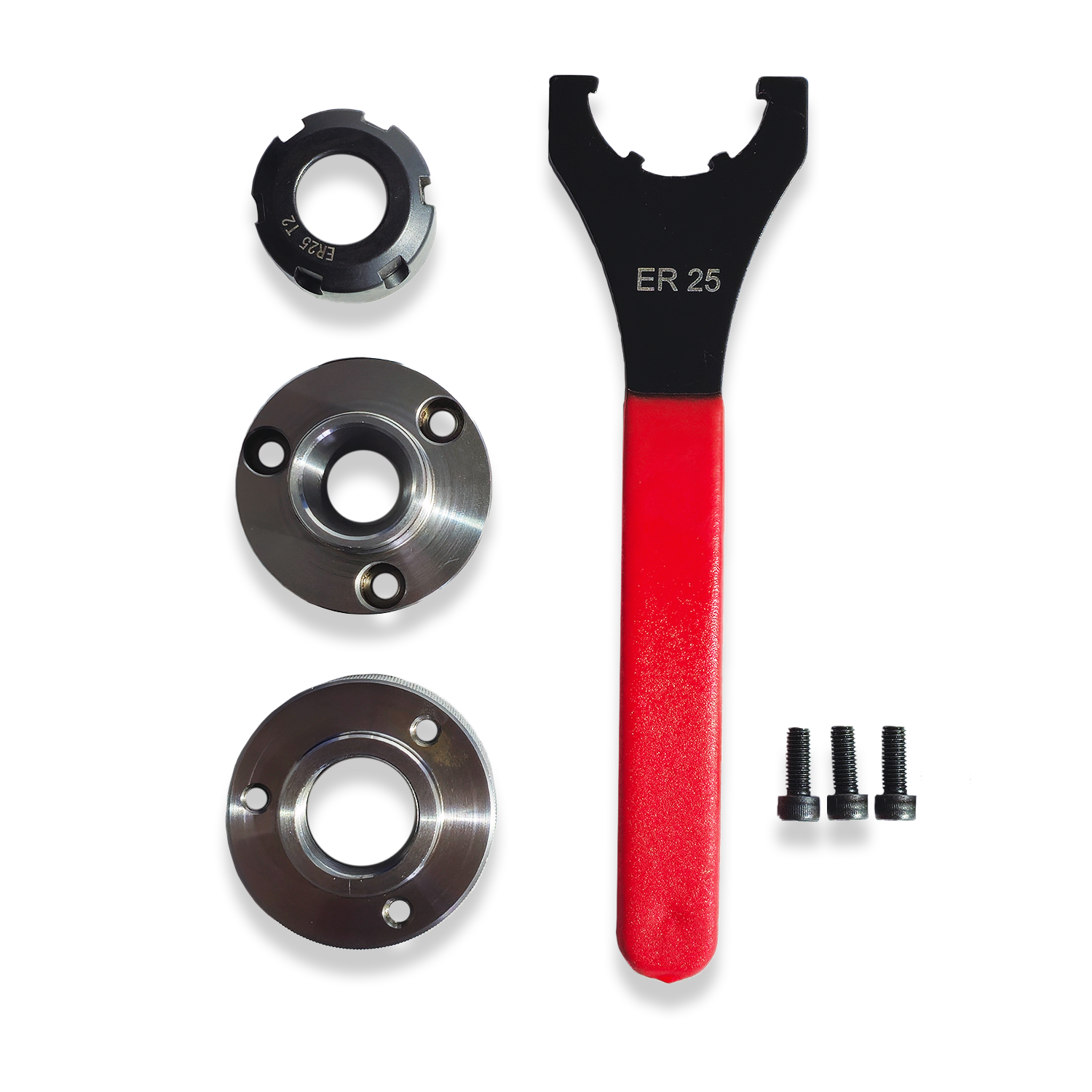 SUPER 7 ER25 COLLET NOSE ADAPTOR ASSEMBLY (SMALL BORE) WITH SPANNER 20/294