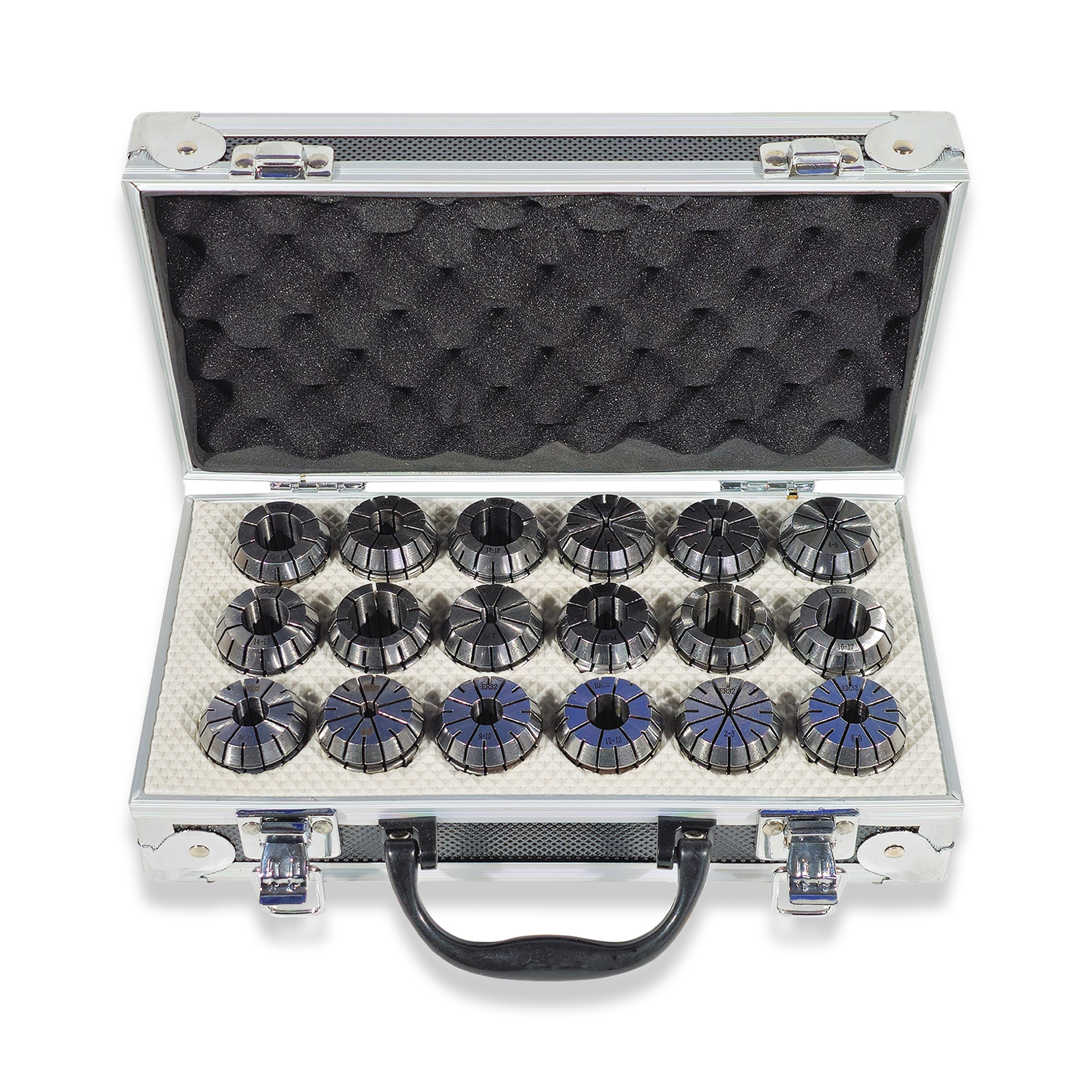 FULL SET OF ER32 COLLETS 18PC (2-20MM)