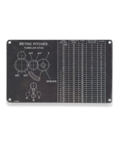 GEARBOX PLATE - METRIC PITCHES  A7934