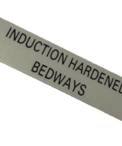INDUCTION HARDENED BEDWAYS' PLATE