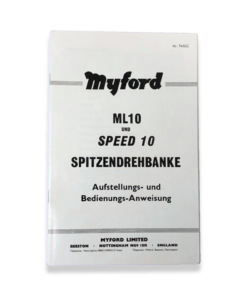 MANUAL FOR ML10 LATHE IN GERMAN
