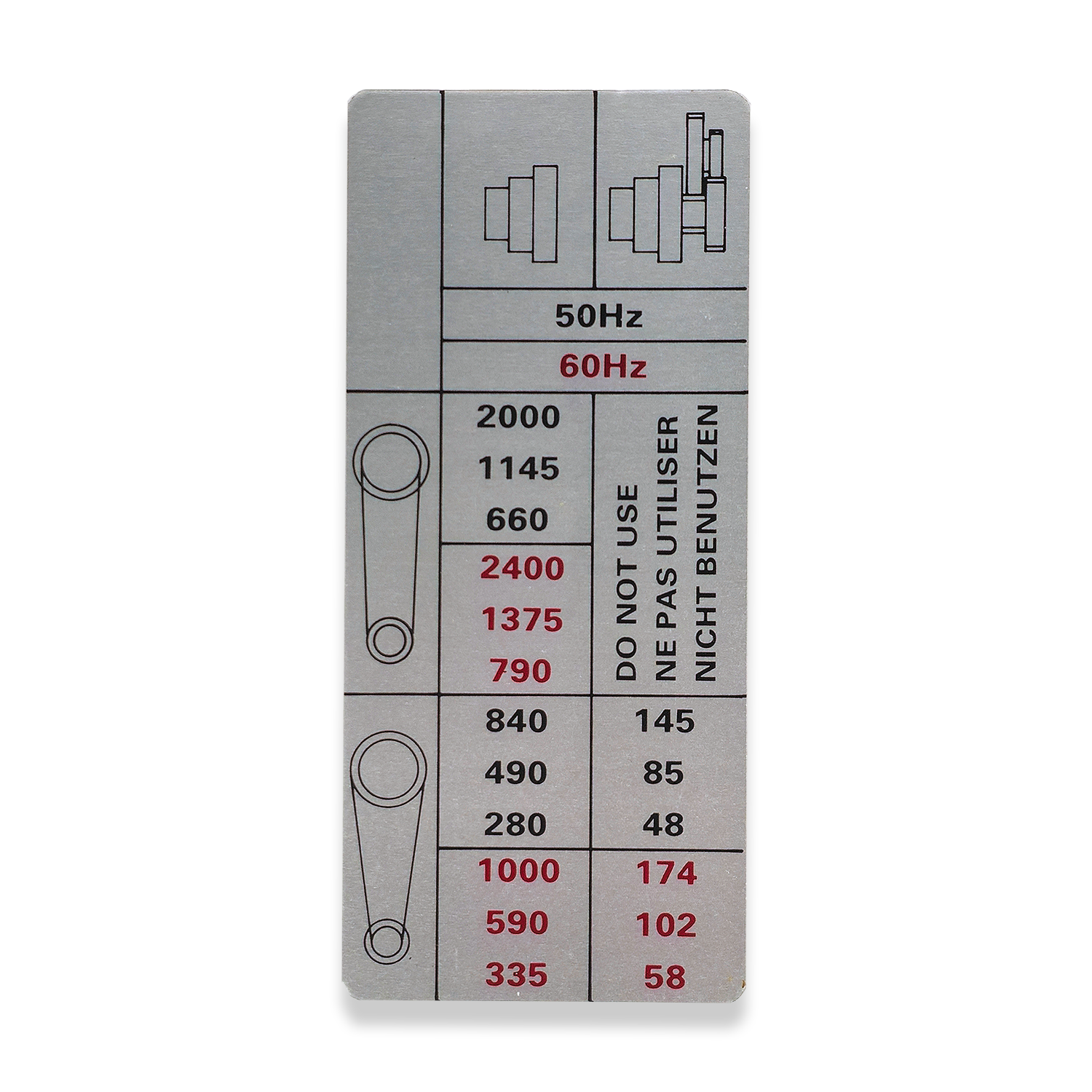 ML10 INSTRUCTION PLATE 10688