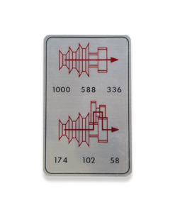 ML10 SPEED CHART