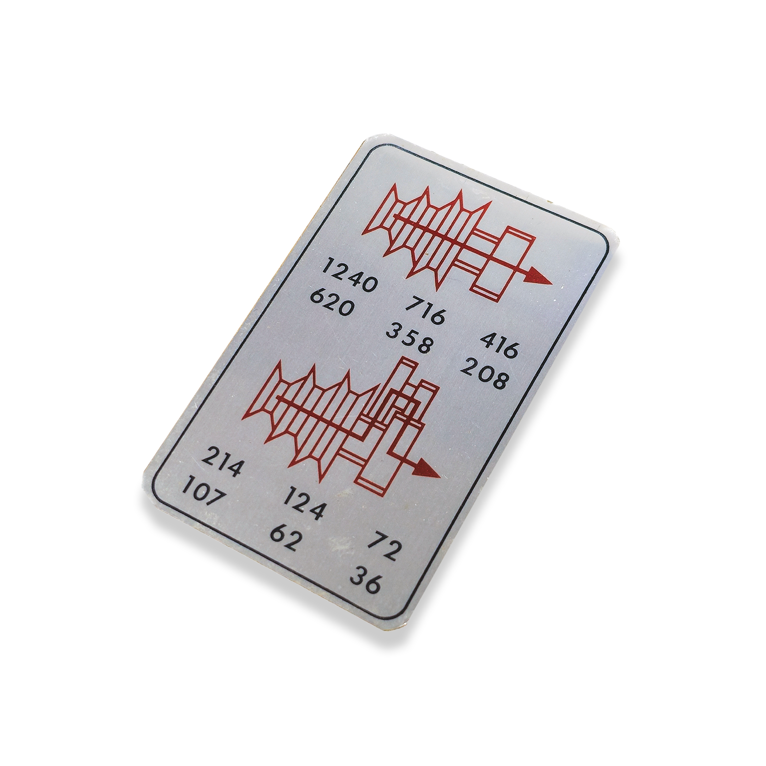 ML10 SPEED CHART - Image 2