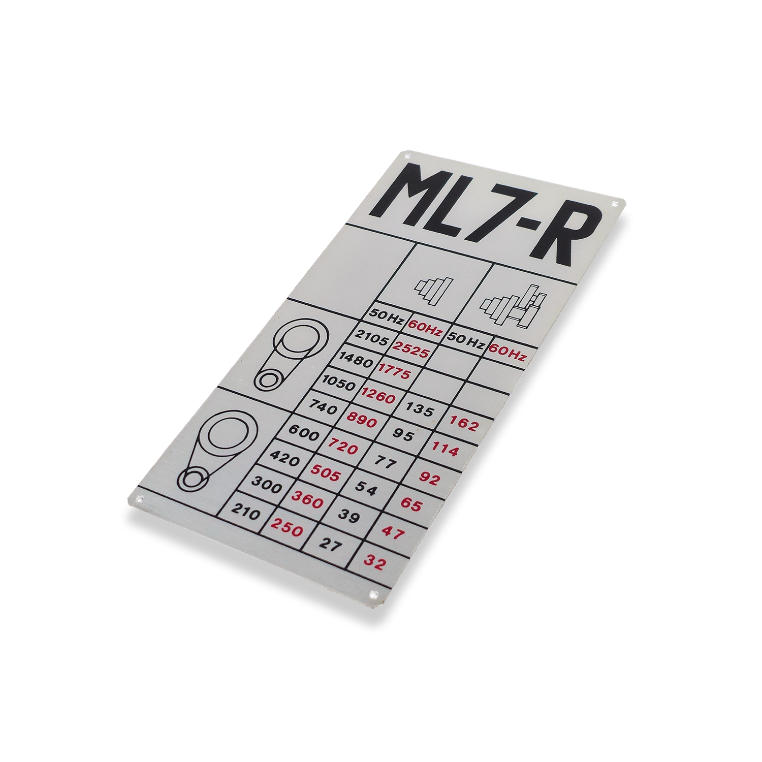 ML7-R SPEED PLATE - Image 2