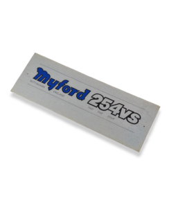 Alternative view of MYFORD 254VS NAMEPLATE