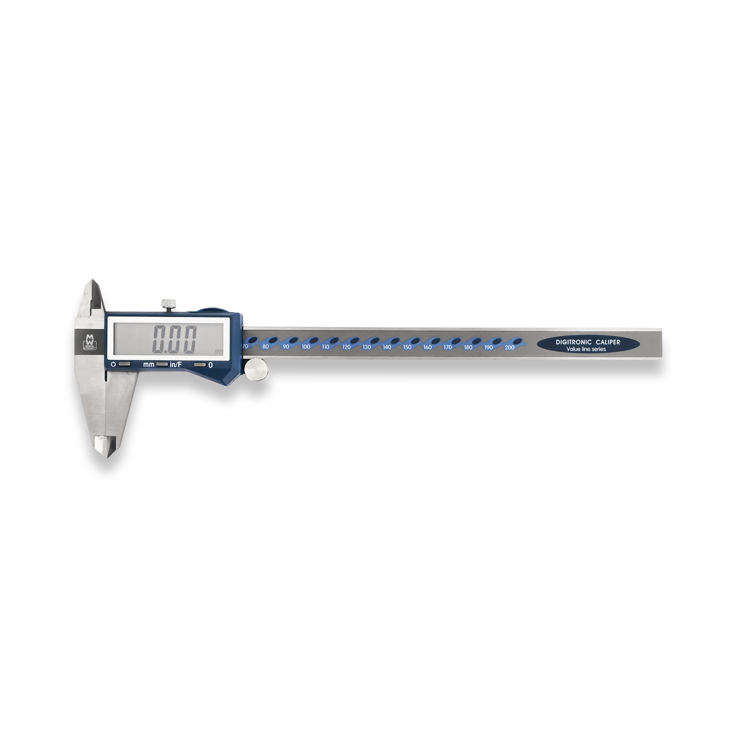 Moore & Wright Digital Vernier Caliper With Fraction 0-8"/0-200mm MW110-20DFC