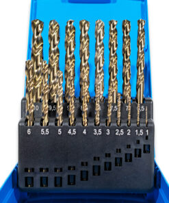 Alternative view of PRESTO M19 1.0MM - 10.0MM HS COBALT DRILL SET DIN338 09501M19