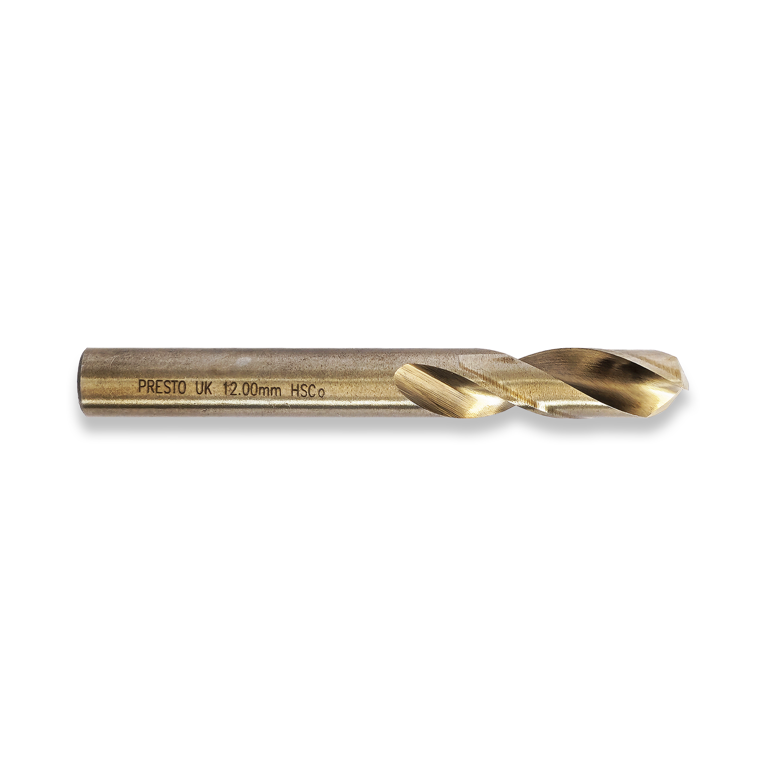 PRESTO 12MM COBALT SPLIT POINT STUB DRILL DIN1897