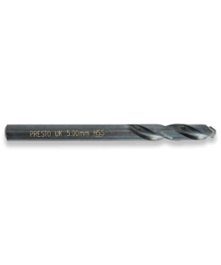 PRESTO 5MM HSS SPLIT POINT STUB DRILL DIN1897