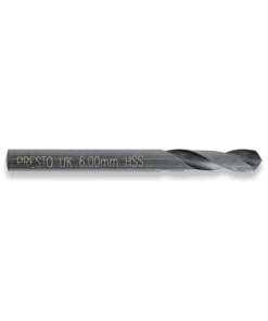 PRESTO 6MM HSS SPLIT POINT STUB DRILL DIN1897