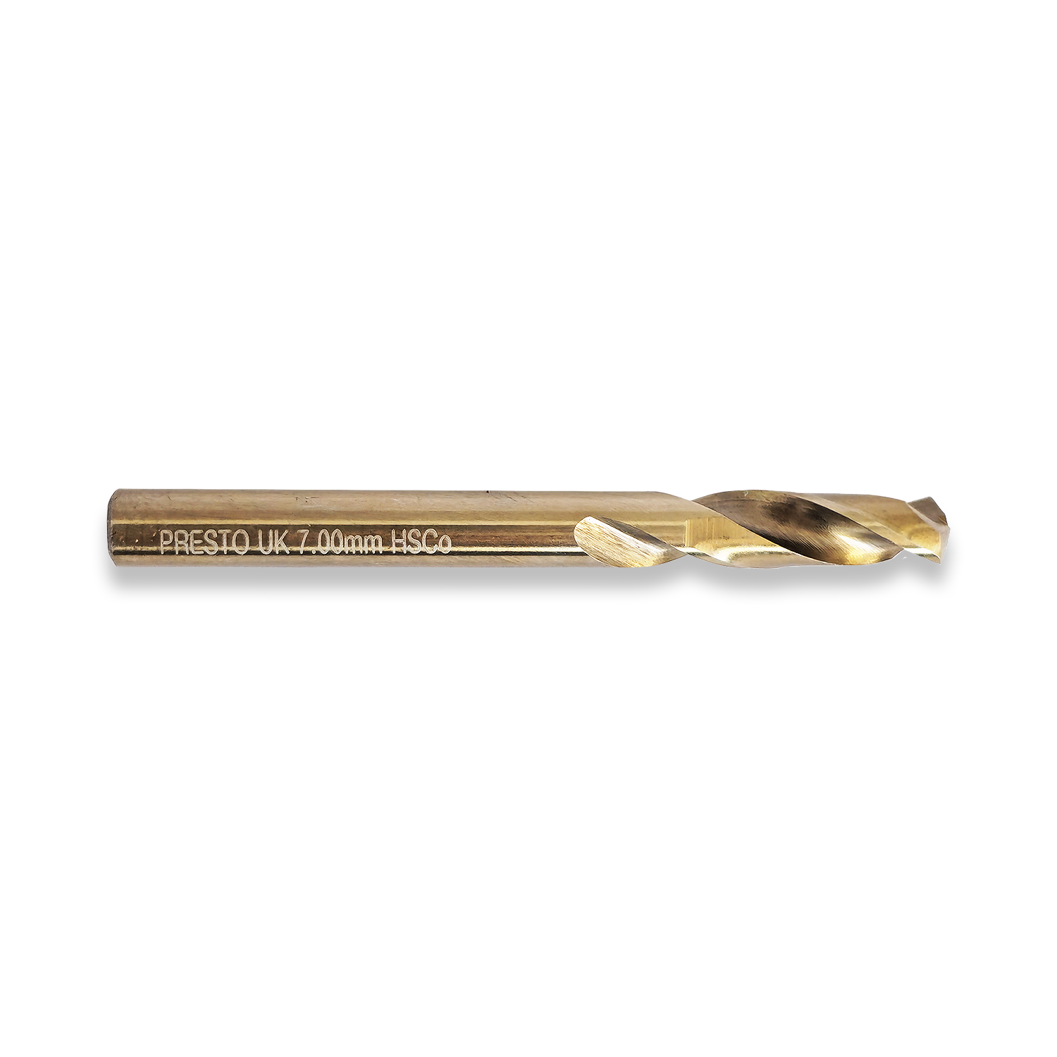 PRESTO 7MM COBALT SPLIT POINT STUB DRILL DIN1897