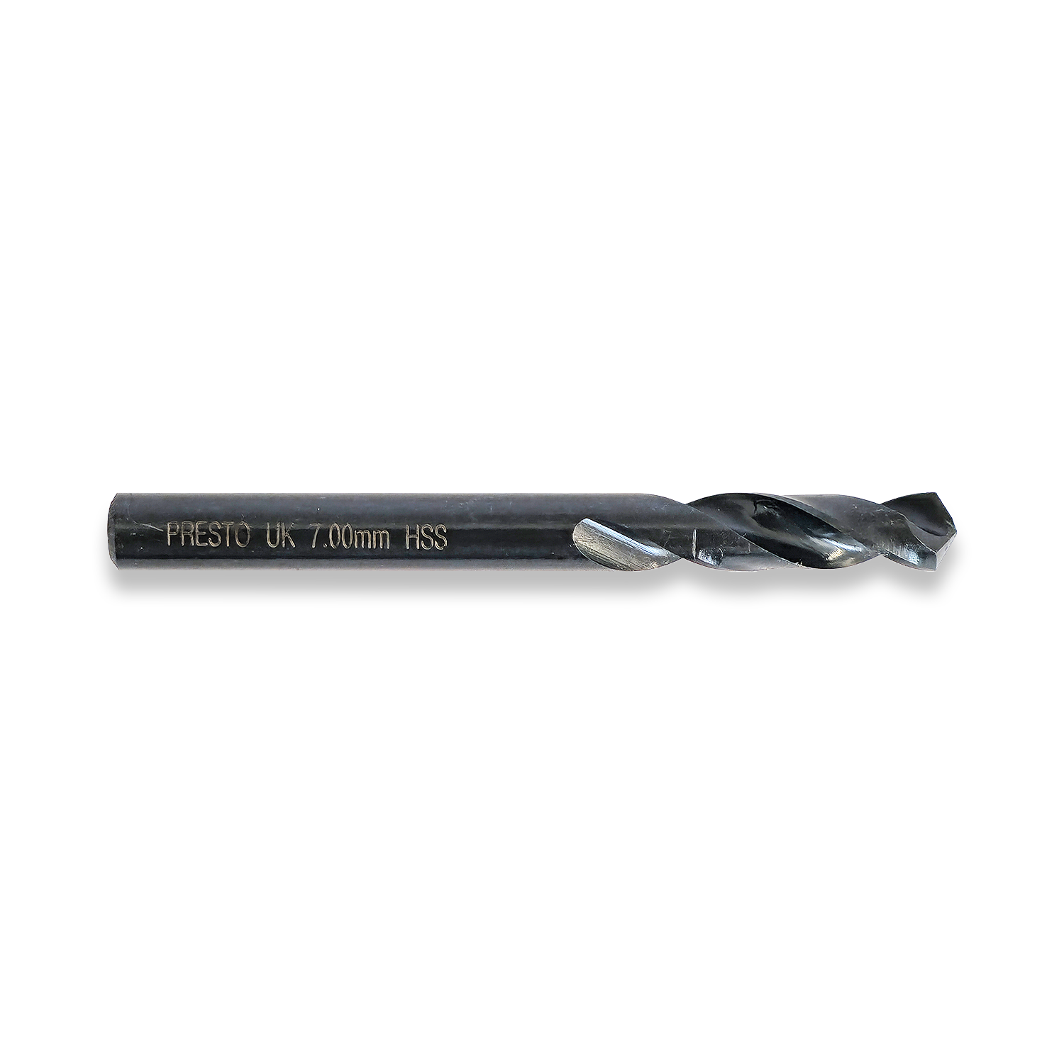 PRESTO 7MM HSS SPLIT POINT STUB DRILL DIN1897