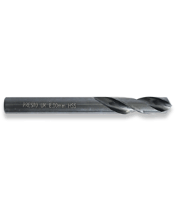PRESTO 8MM HSS SPLIT POINT STUB DRILL DIN1897