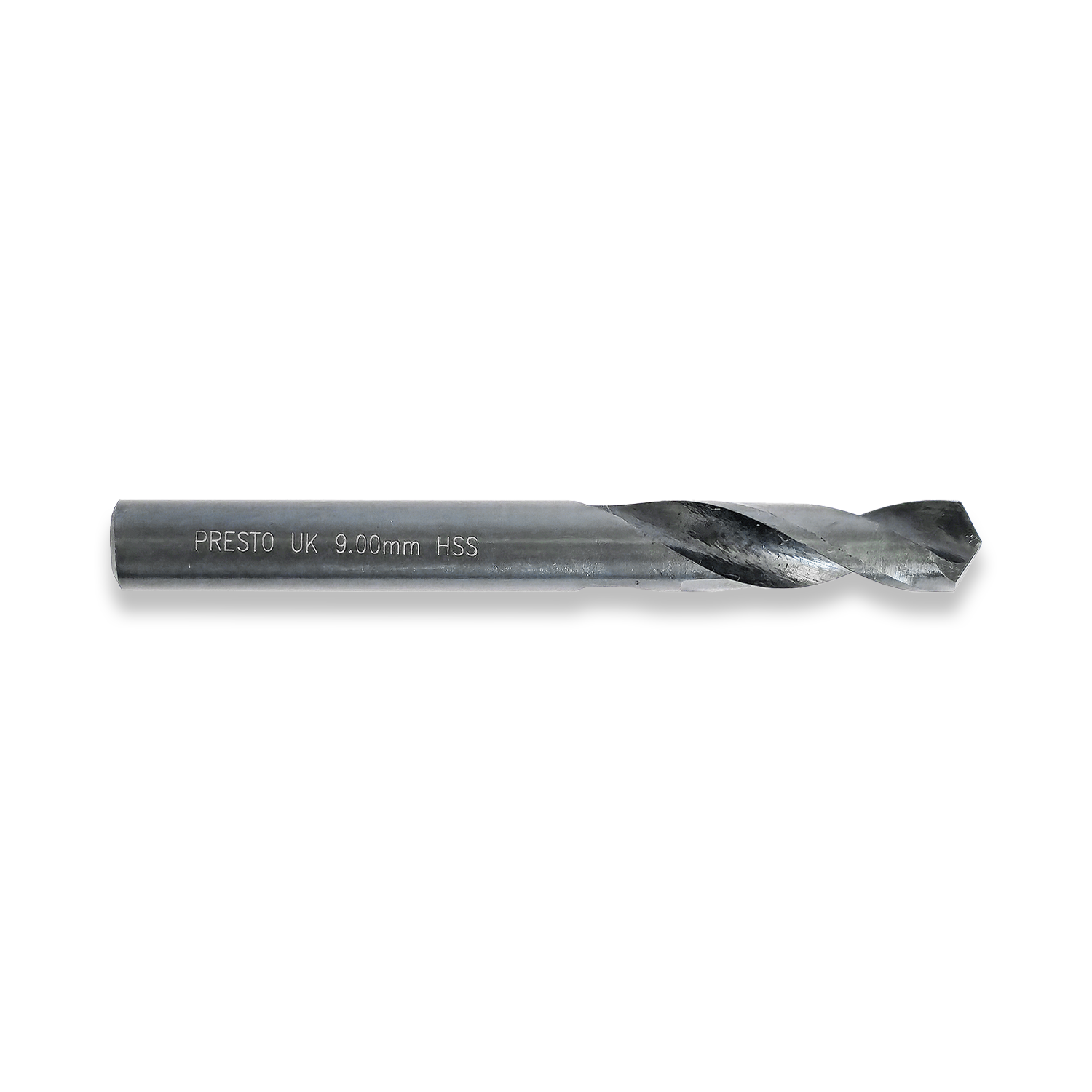 PRESTO 9MM HSS SPLIT POINT STUB DRILL DIN1897