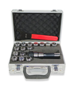 R8 ER25 Collet Chuck, Collets & Spanner in Fitted Box 1-16mm