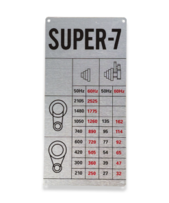 SUPER 7 SPEED PLATE