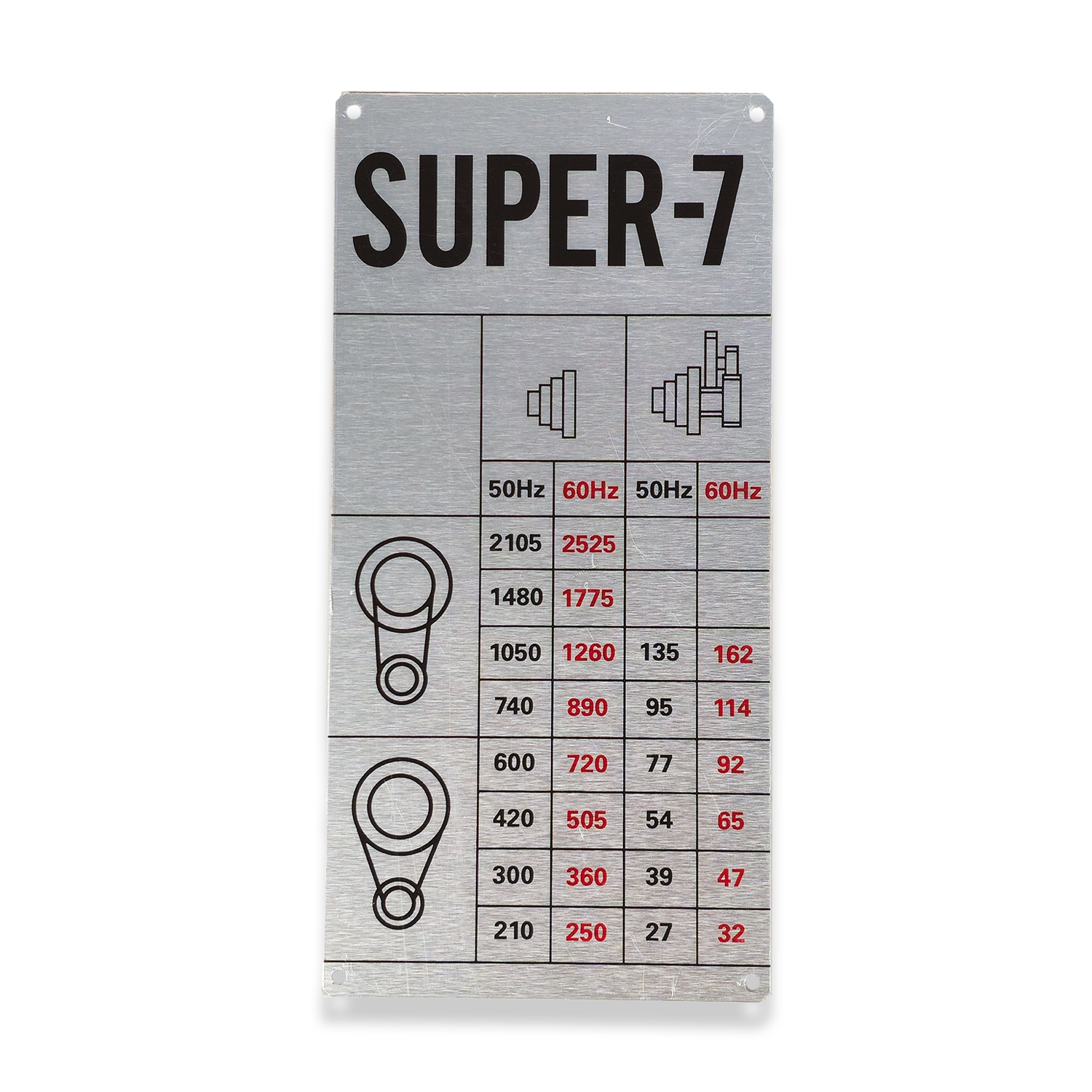 SUPER 7 SPEED PLATE - Myford Tools