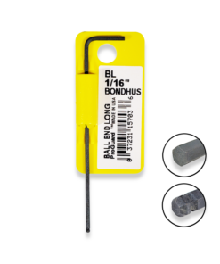 BONDHUS 1/16" Allen Key Ball End Hex Long Arm 15703
