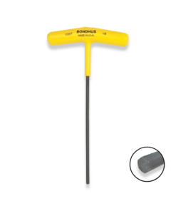 BONDHUS 1/8" T-Handle 6" Hex Driver 15207