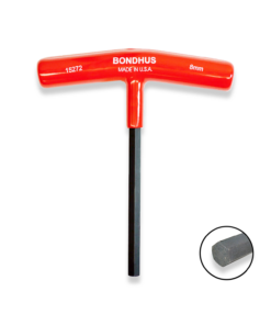 BONDHUS 8mm T-Handle 6" Hex Driver 15272